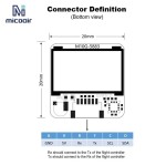 MicoAir M10G-5883 GNSS Module 20mm Size with QMC5883L Module for FPV/Racing Drones/Robotics/Boats